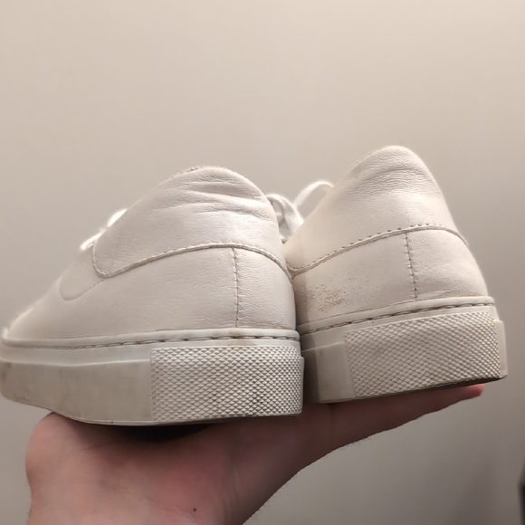 Zvelle White Leather Sneakers - Picture 3 of 9